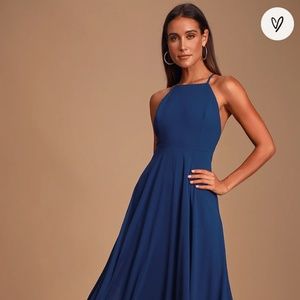 Mythical Kind of Love Navy Blue Maxi Dress